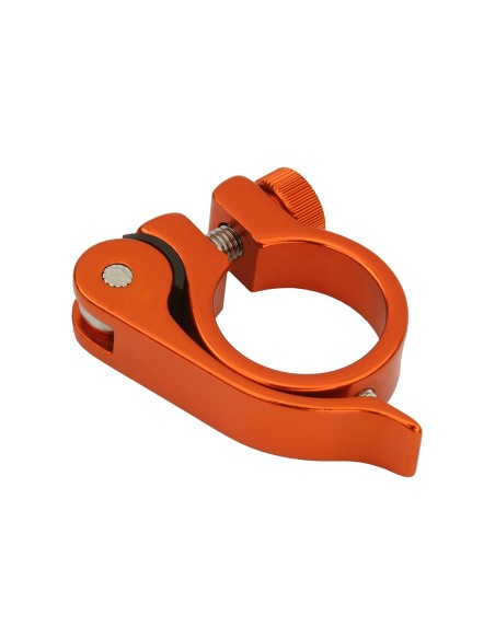 Alloy Seatpost Clamp Outer Diameter 28.6mm W/QR Orange.